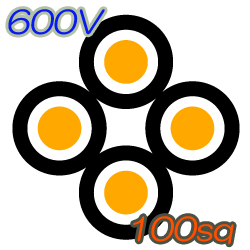 600V CVQ 100sq  100m