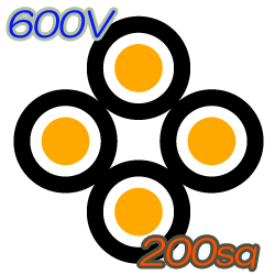 600V CVQ 200sq  50m