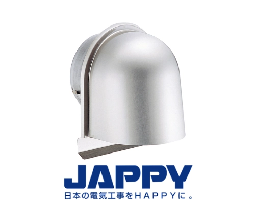 換気用ガラリ（外壁用U型フード付）　JAPPY