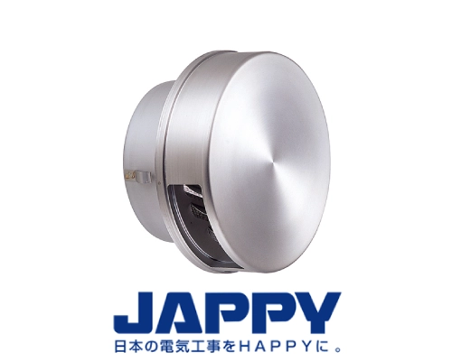 換気用ガラリ（外壁用フラット型フード付）　JAPPY