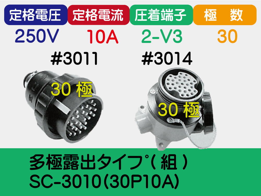 多極露出ﾀｲﾌﾟ(組) SC-3010(30P10A)