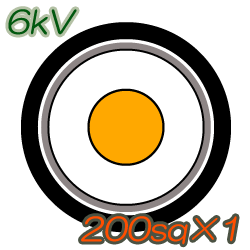 6kV CV200sq×1C 10m