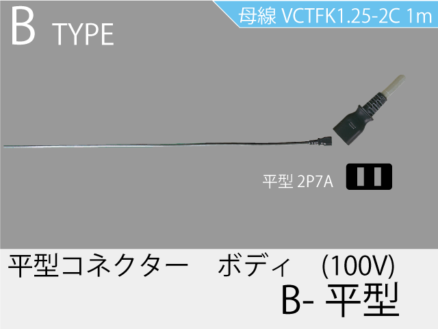 プラグ Pタイプ B-平型