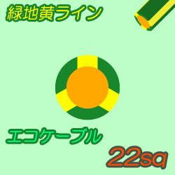 エコケーブルEM-IE22sq G/Y 10m