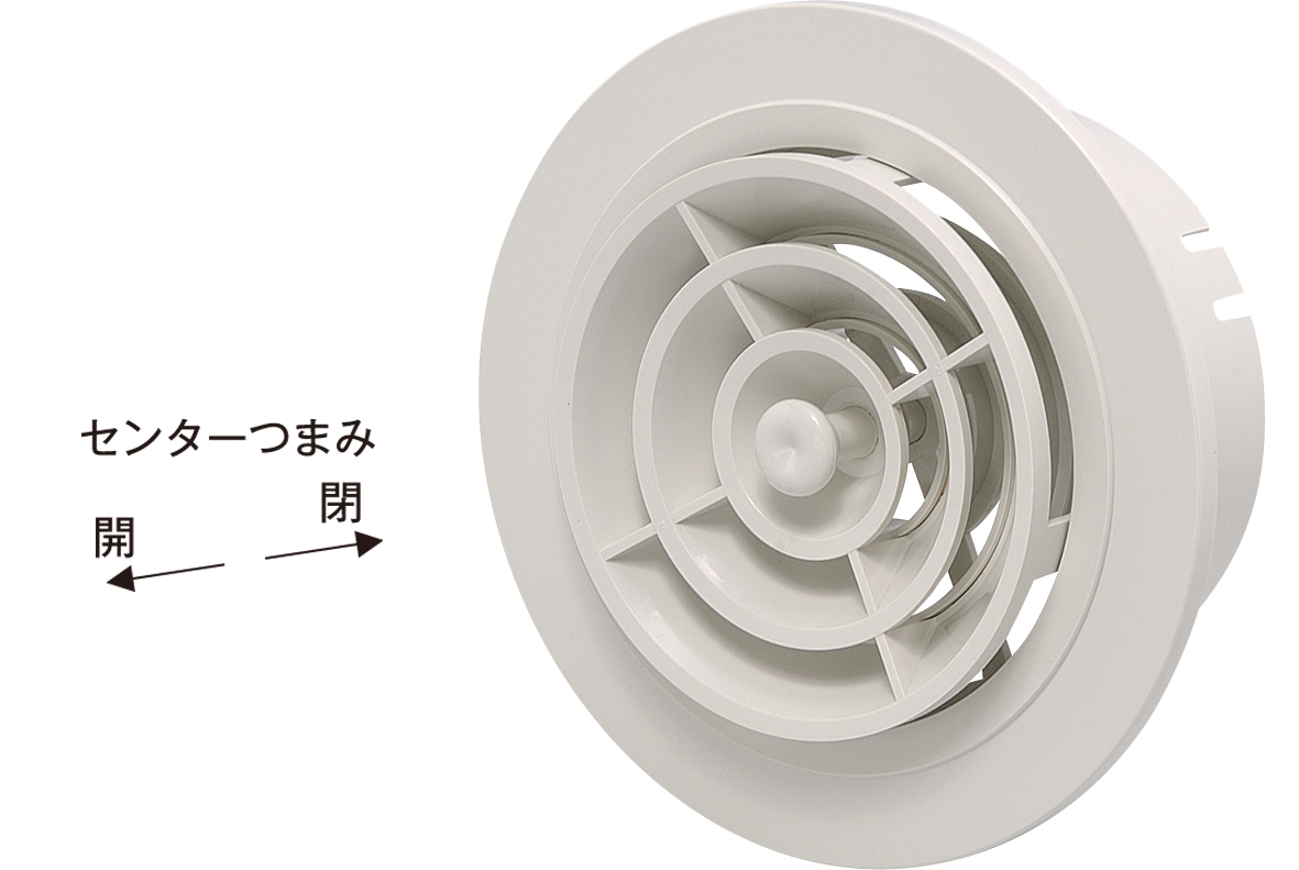 JAPPY 換気用樹脂製レジスター ＪＭＰ１００ＷＧ