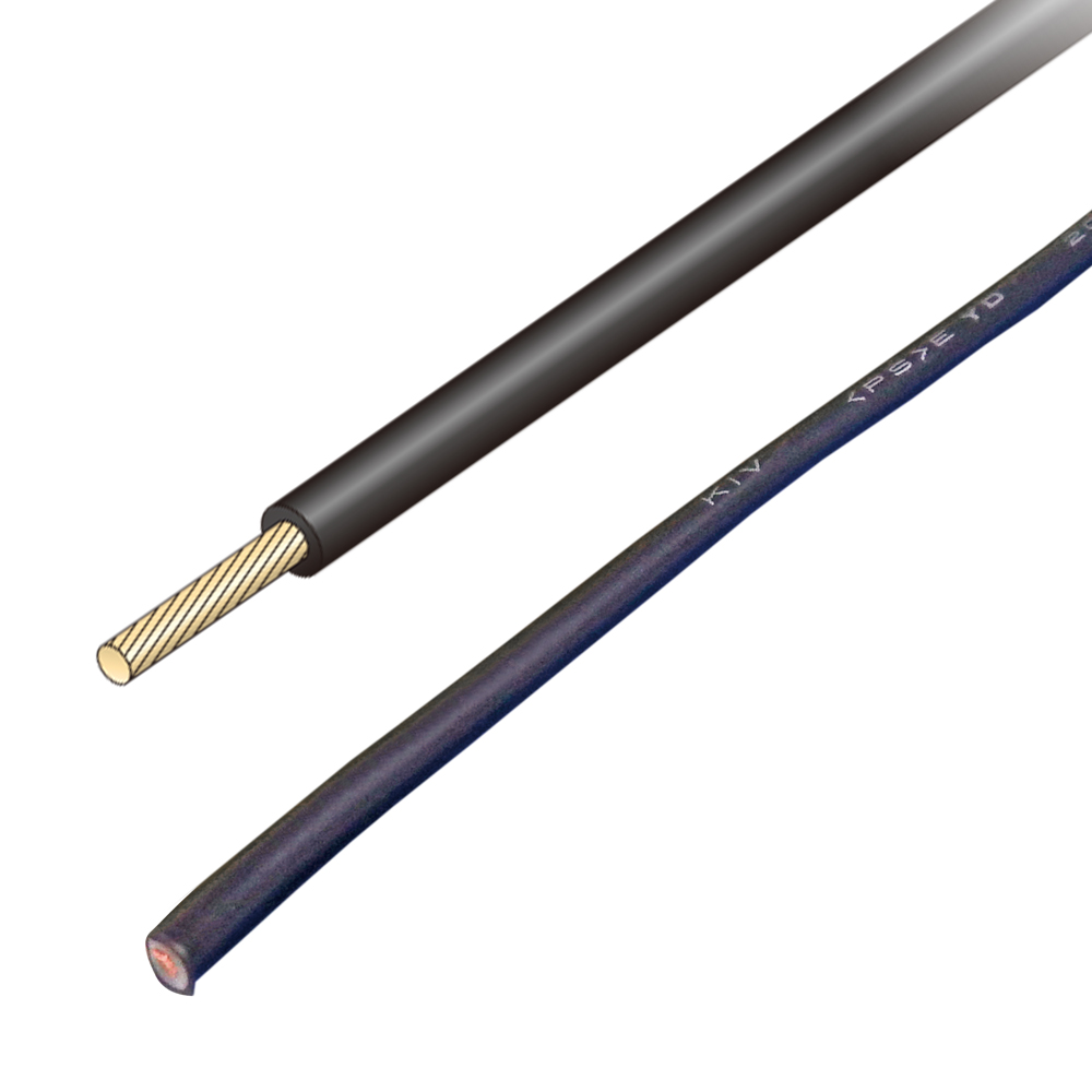 JAPPY 電気機器用ビニル絶縁電線 ＫＩＶ　３．５ＳＱ－ＪＰ　白　　　　　　100ｍ 1巻