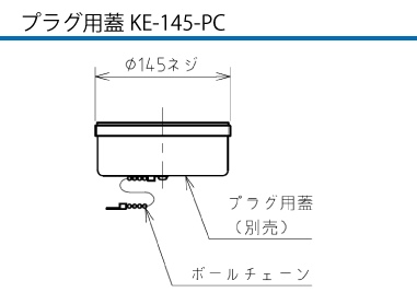 プラグ用蓋KE-145-PC