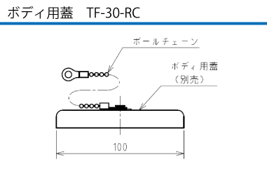 フォークリフト用コネクタ SKH-316 コンセント（受電側）用蓋TF-30-RC